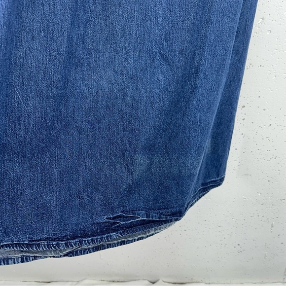 CP Shades Women’s size Medium Blue Denim Jean Maxi Skirt - Picture 9 of 16